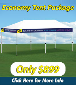 promotents 10 x 20 economy tent package